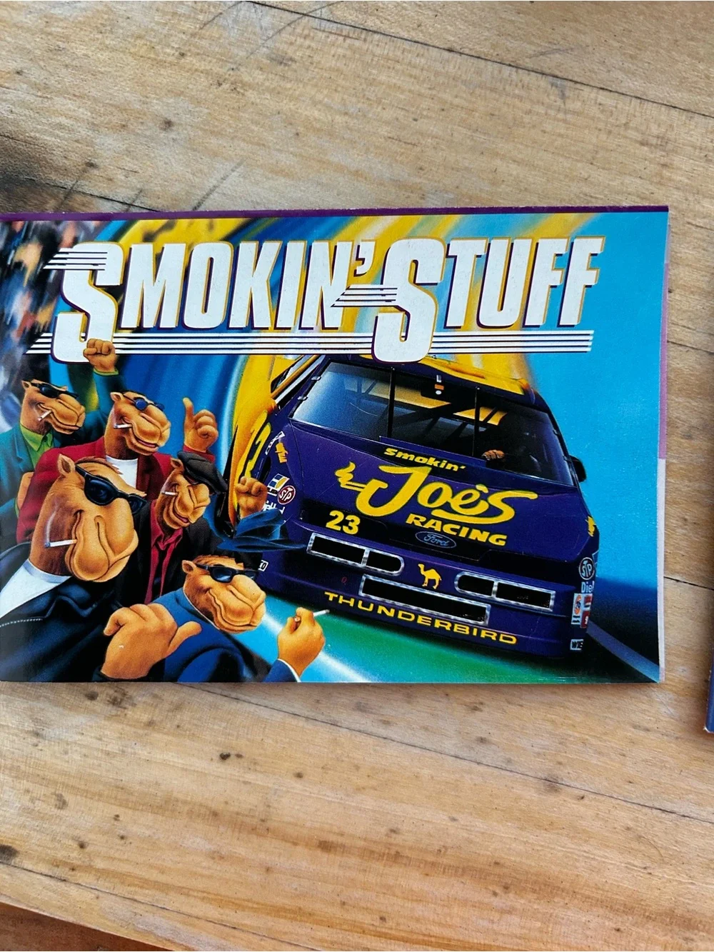 Vintage Tin‎ Smokin’ Joes Camel Cigarettes metal box 1994 racing race car